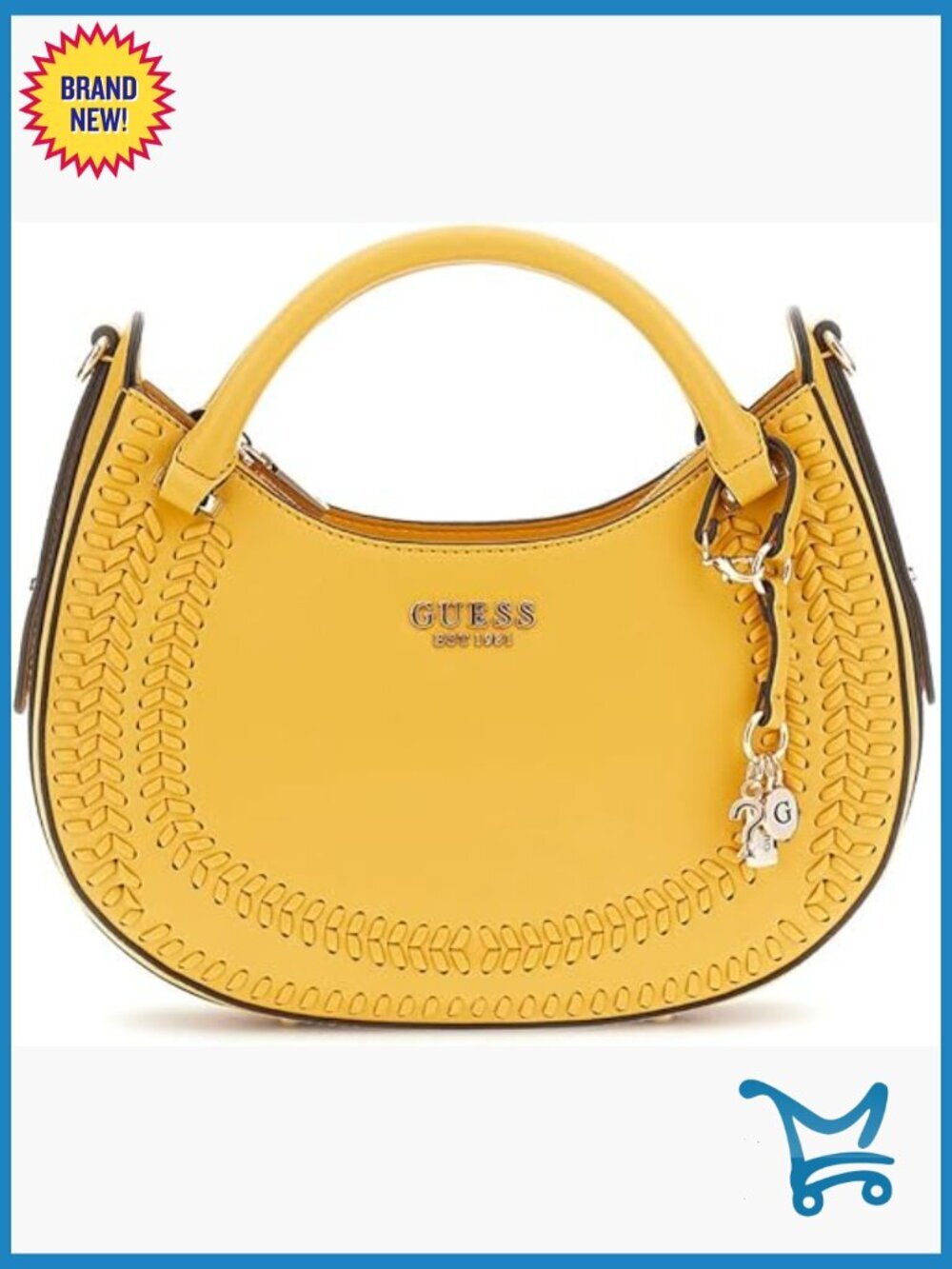 Smooth PU Satchel with Adjustable Crossbody Strap, 12x9 Inches